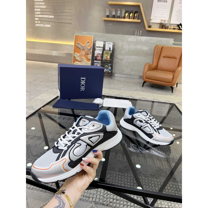 D*or b30 sneakers grey mesh and grey and black technical fabric