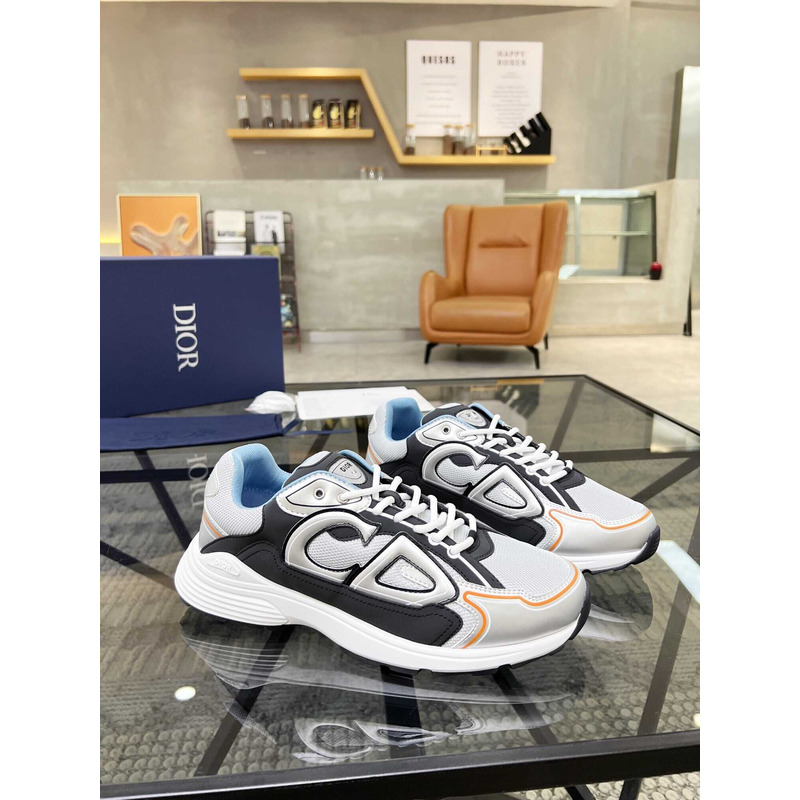 D*or b30 sneakers grey mesh and grey and black technical fabric