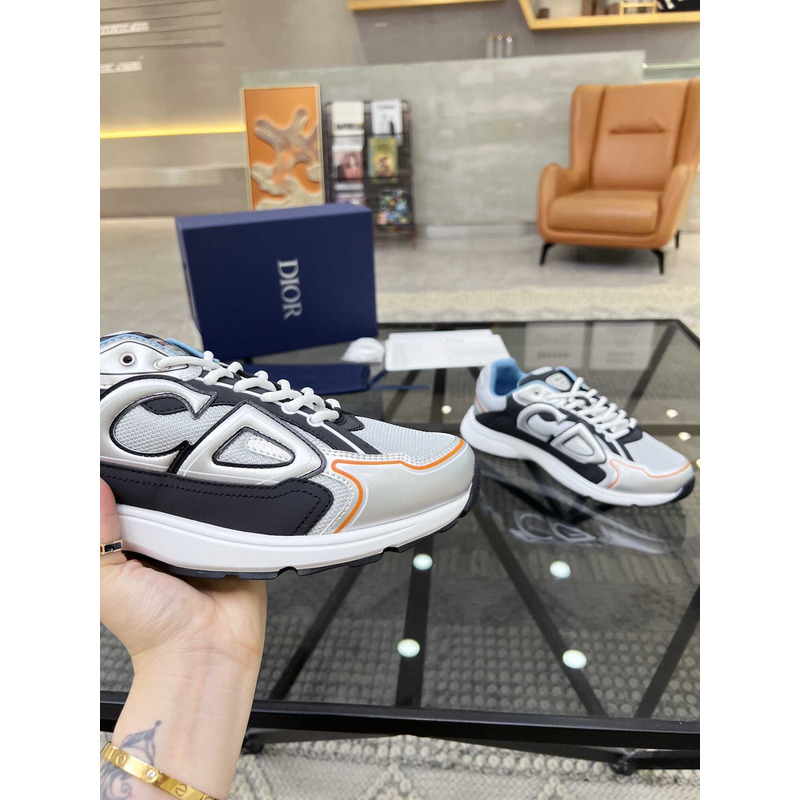 D*or b30 sneakers grey mesh and grey and black technical fabric