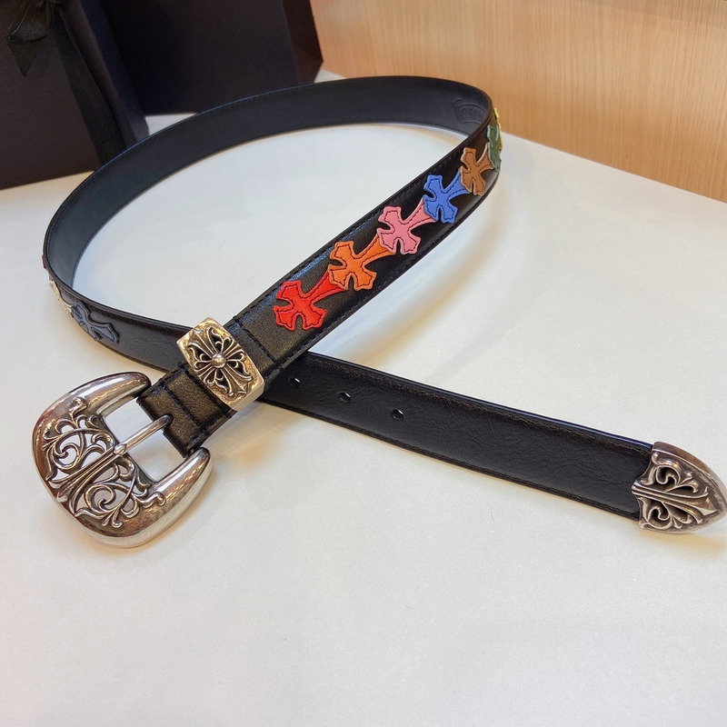 Ch*0me heart crosses thousand-eyed belt multicolor