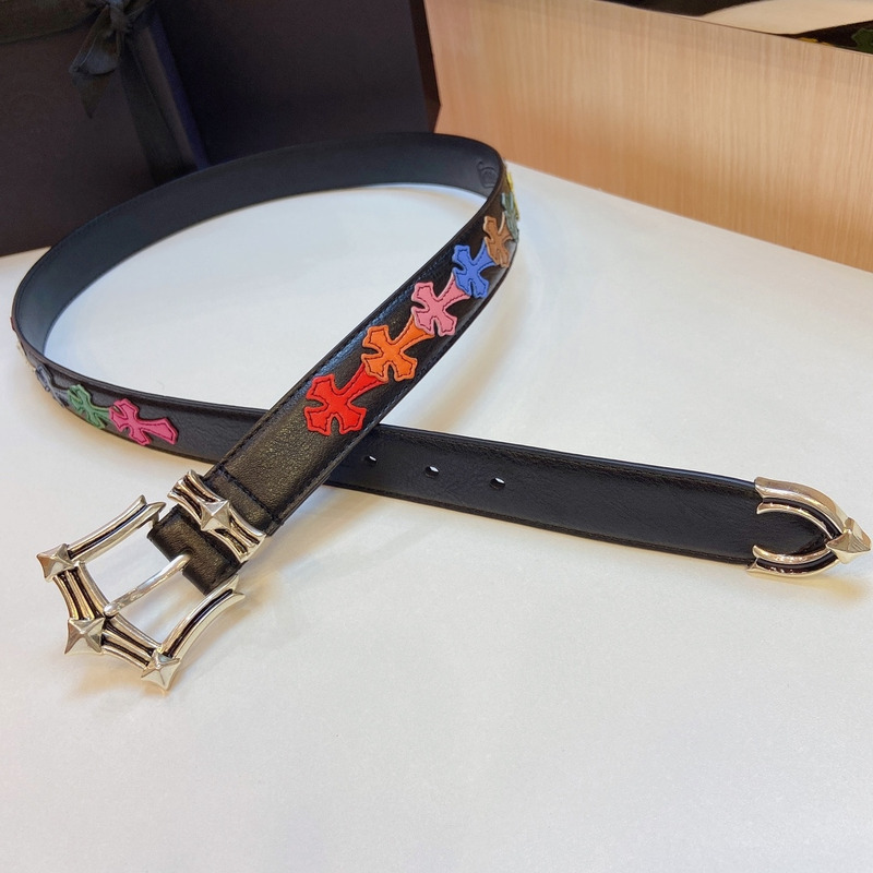 Ch*0me heart platinum thousand-eyed belt multicolor