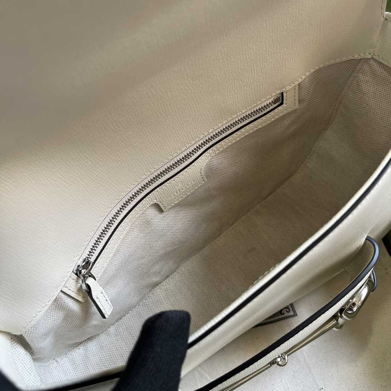 G*u*i horsebit 1955 small shoulder bag white