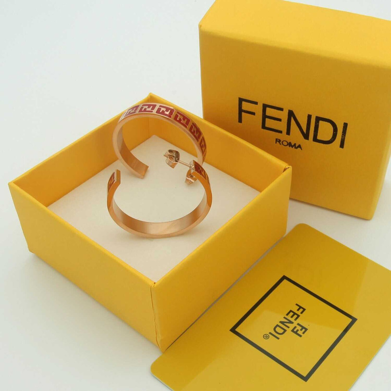 F**di forever earrings gold