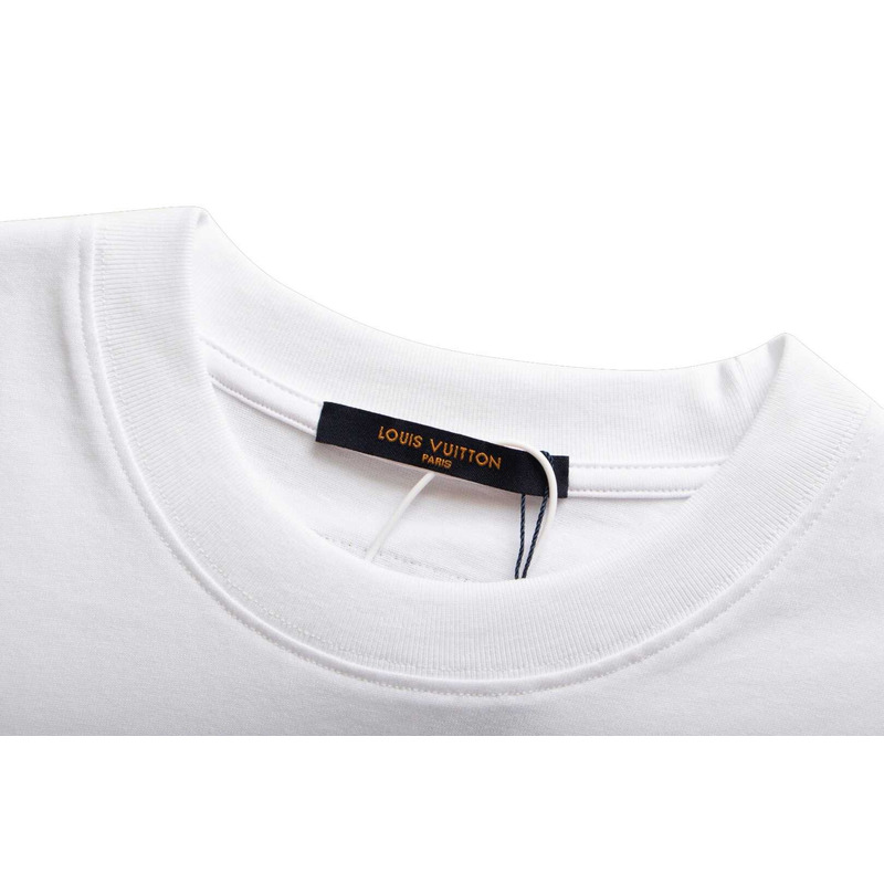 l**is V*t*n embroidered lv t-shirt white