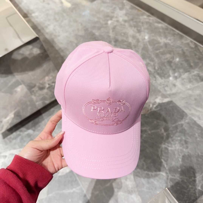 Pra*a drill baseball cap in pink