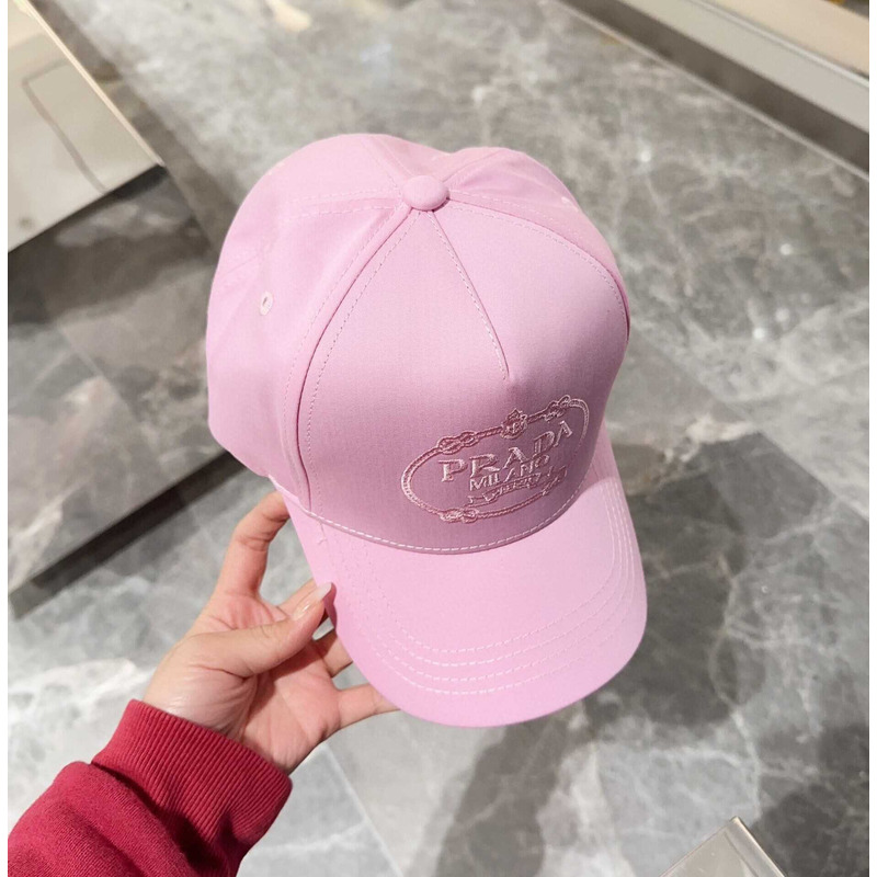 Pra*a drill baseball cap in pink