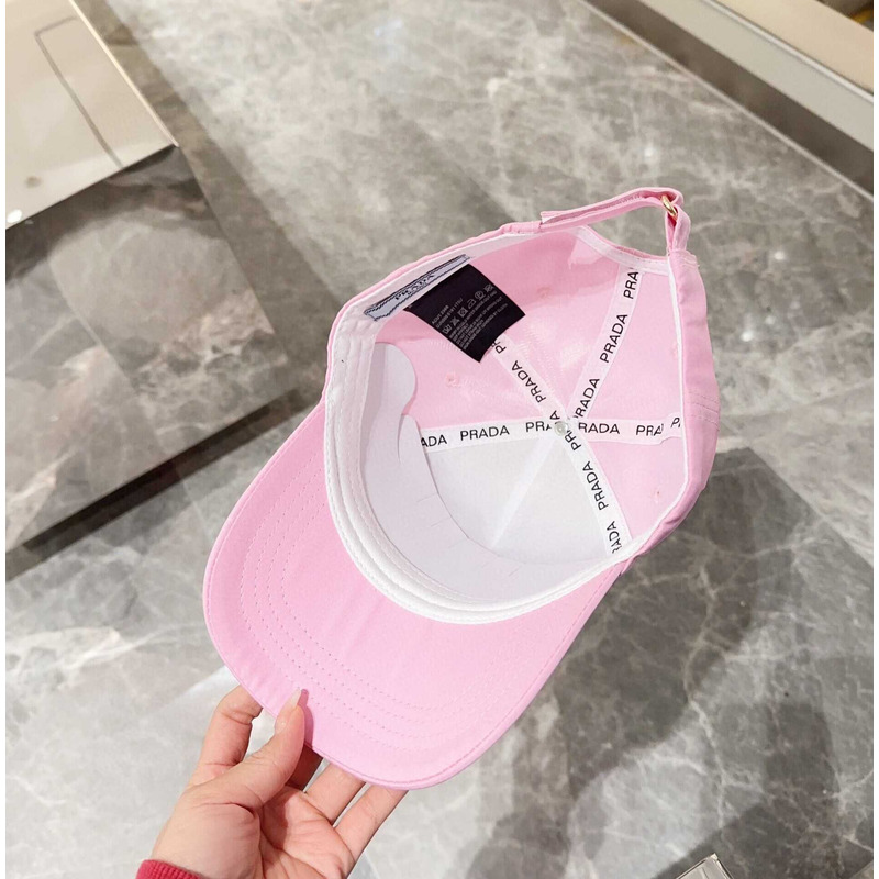 Pra*a drill baseball cap in pink