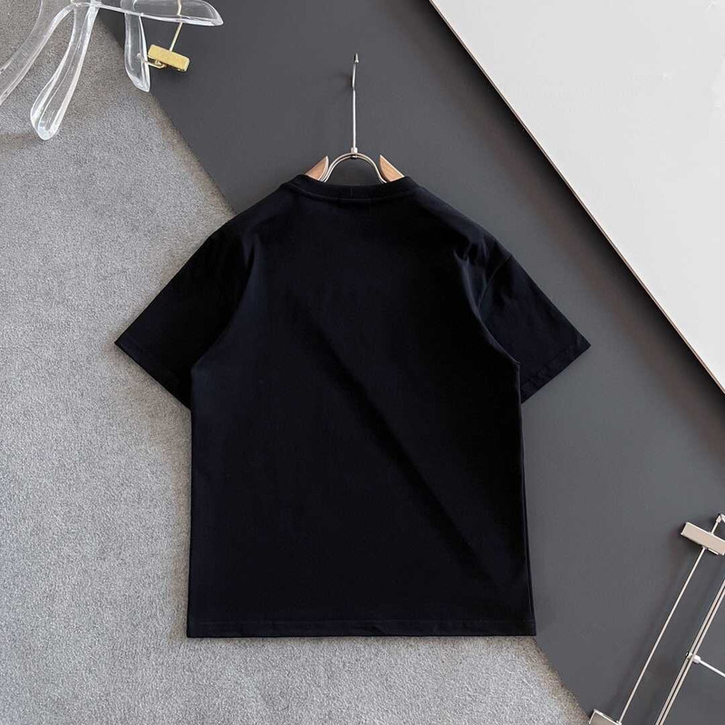 B**rry print cotton t-shirt black