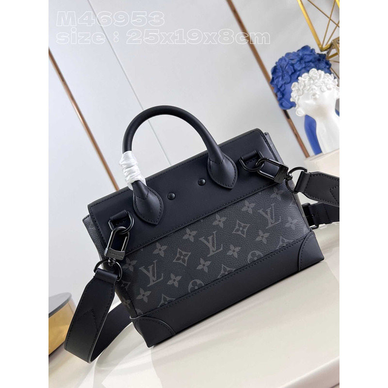l**is V*t*n steamer pm canvas and leather black