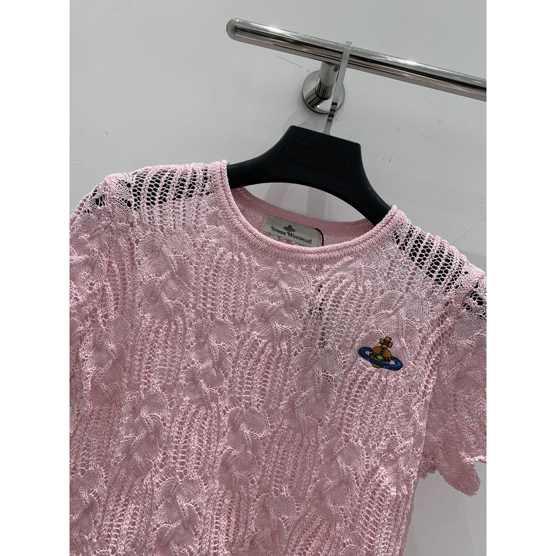 u1u1enne westwood knit top pink