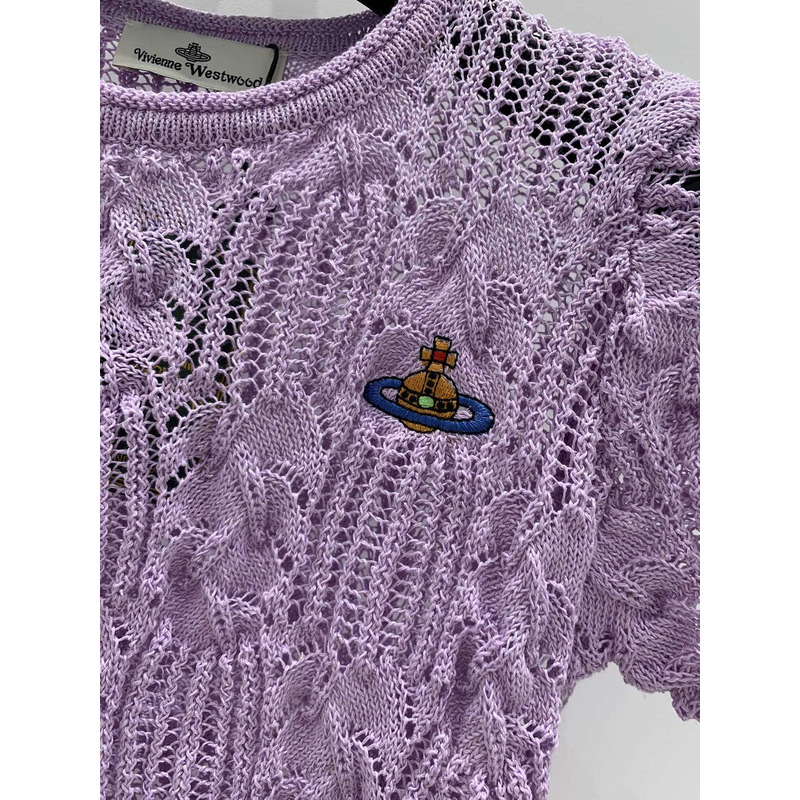 u1u1enne westwood knit top purple