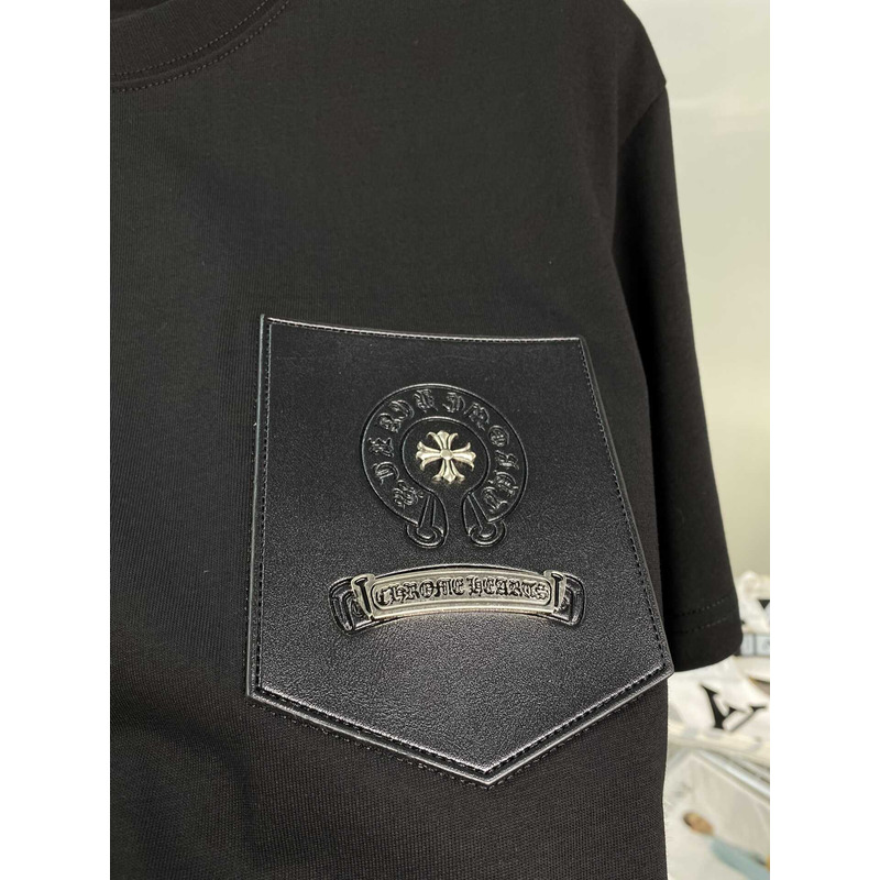 Ch*0me heart cotton t-shirt black