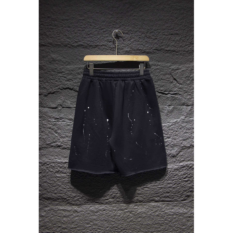 Ch*0me heart  embroidered cotton shorts black