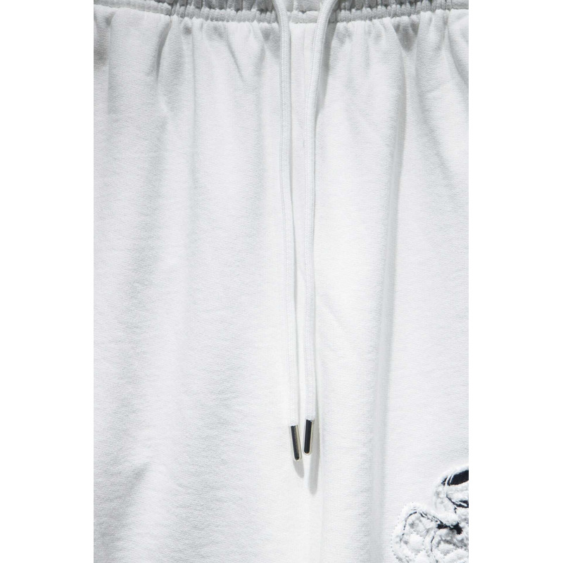 Ch*0me heart embroidered cotton shorts white