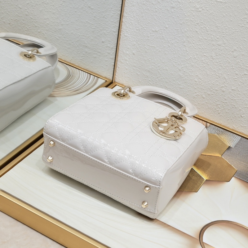 D*or small lady D*or patent leather white