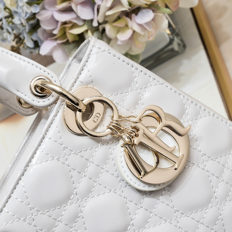 D*or small lady D*or patent leather white