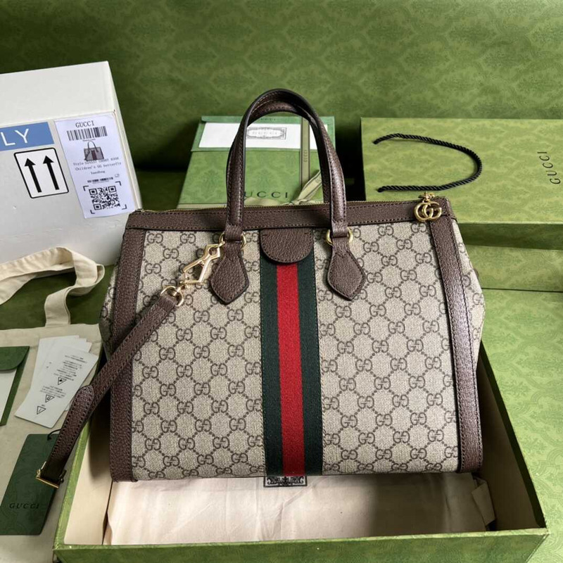 G*u*i ophidia tote bag brown