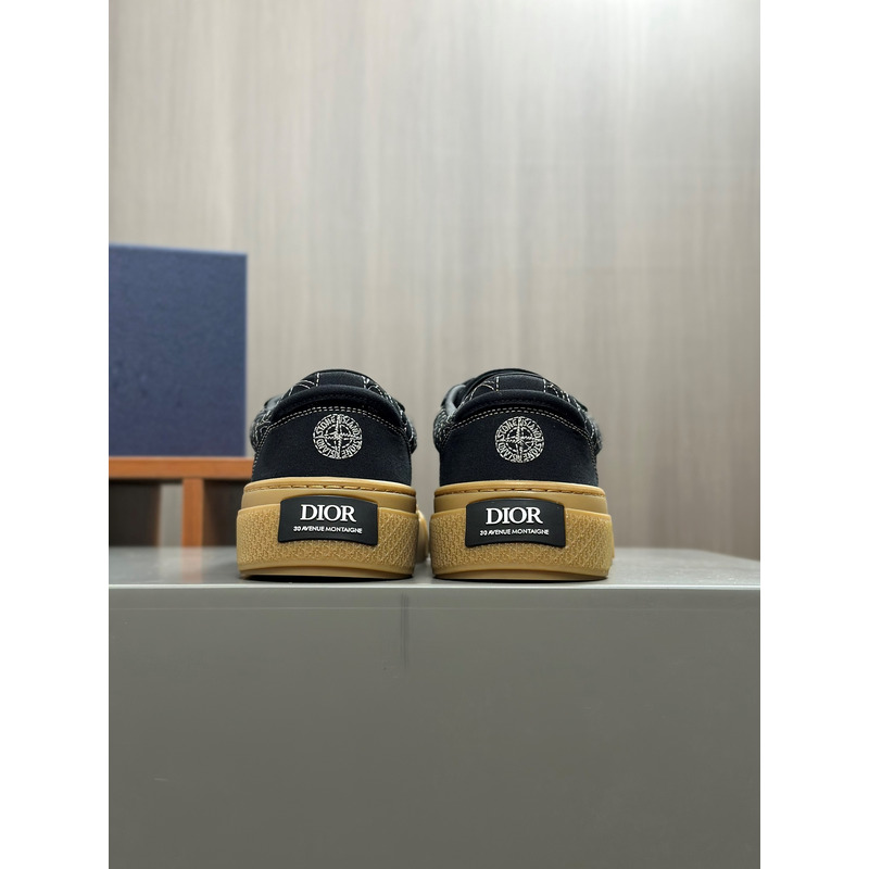 D*or and stone island b33 sneaker black and brown