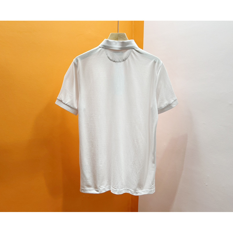 Tom Ford Embroidered Logo Polo Shirt White