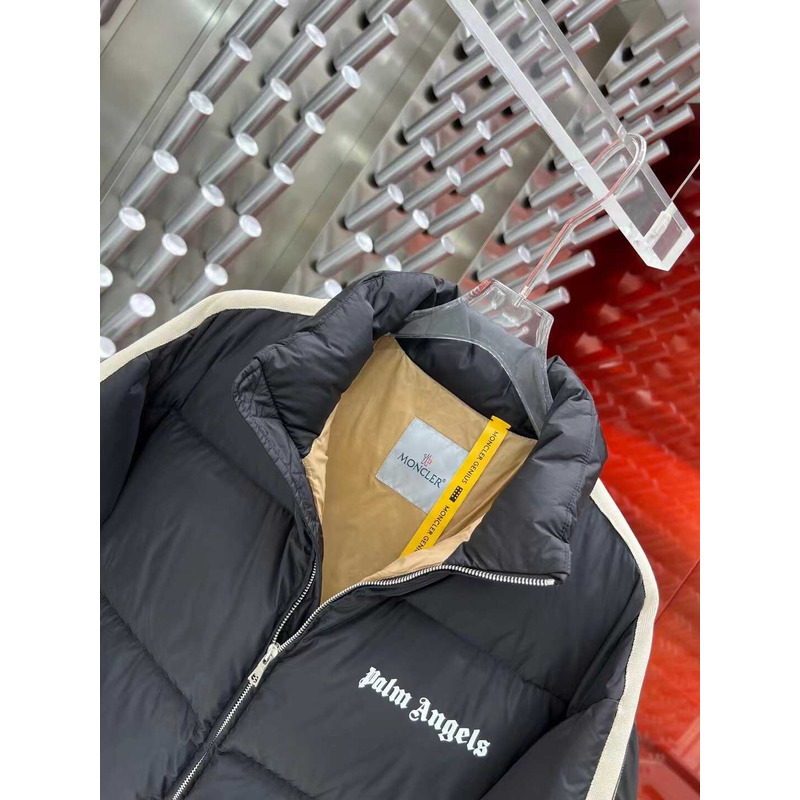 Moncler &  Palm Angels Rodman Quilted Tech-Jersey Down Jacket Black
