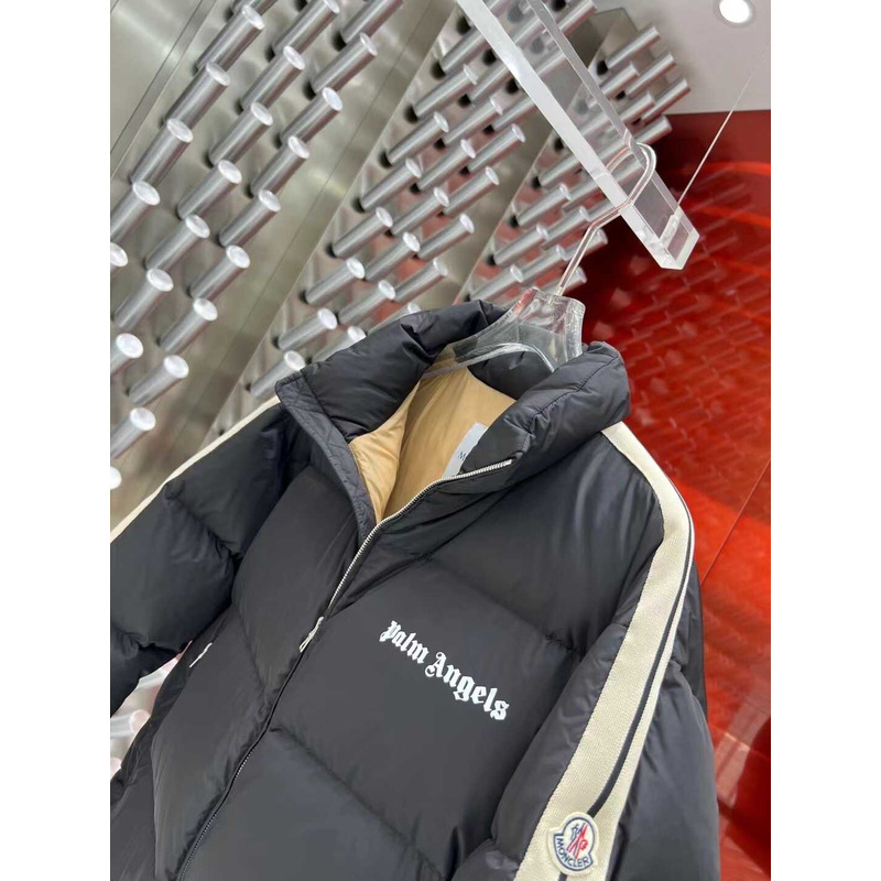 Moncler &  Palm Angels Rodman Quilted Tech-Jersey Down Jacket Black