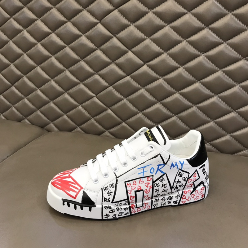Dolce & Gabbana Leather LOVE Print Sneaker
