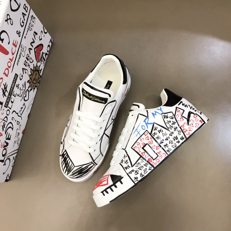 Dolce & Gabbana Leather LOVE Print Sneaker
