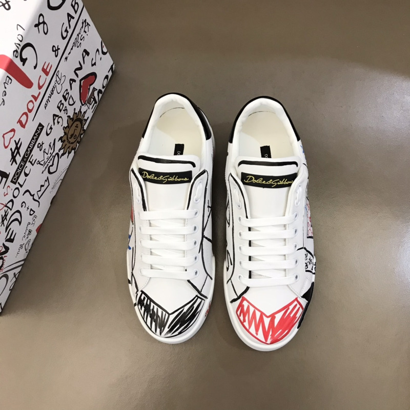 Dolce & Gabbana Leather LOVE Print Sneaker