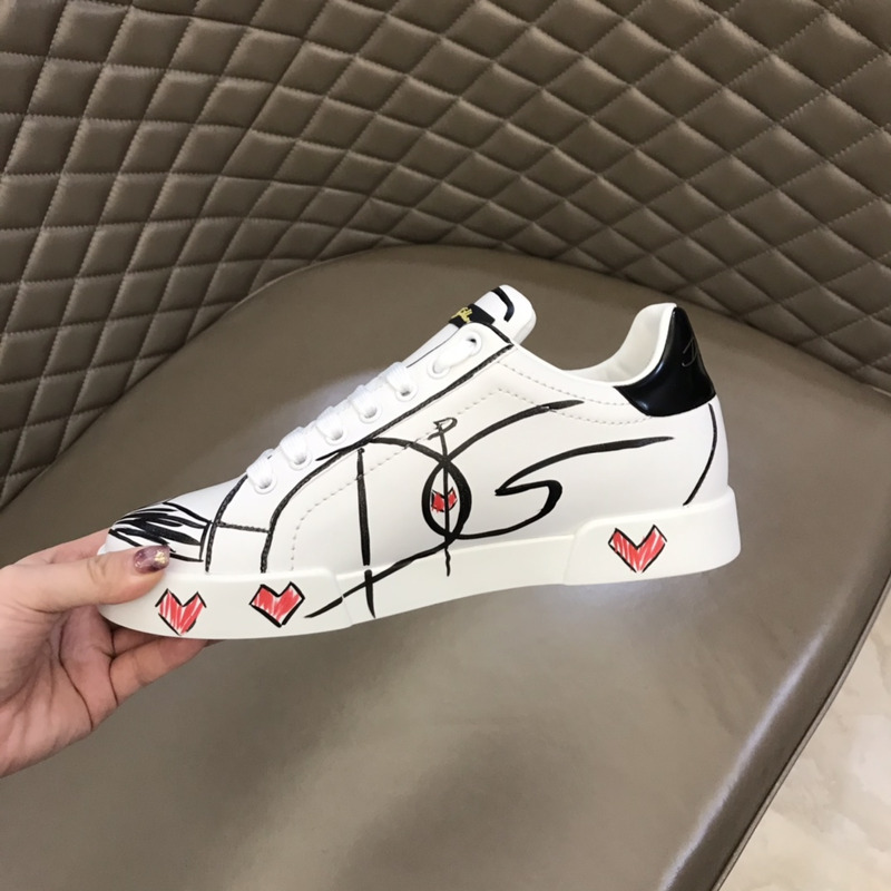 Dolce & Gabbana Leather LOVE Print Sneaker