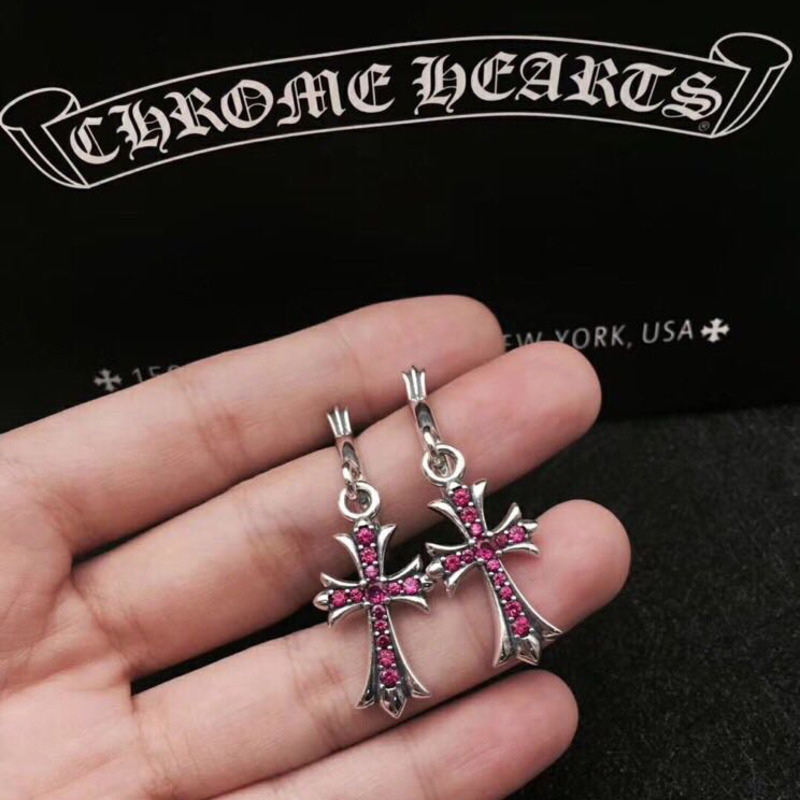 Ch*0me heart cross earrings