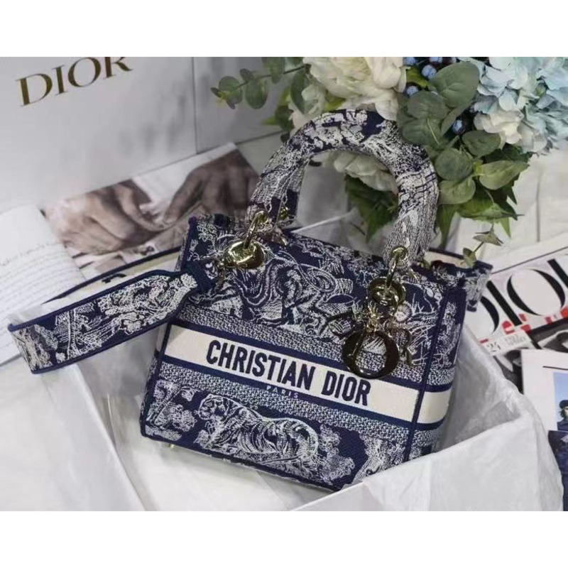 D*or medium lady d-lite handbag