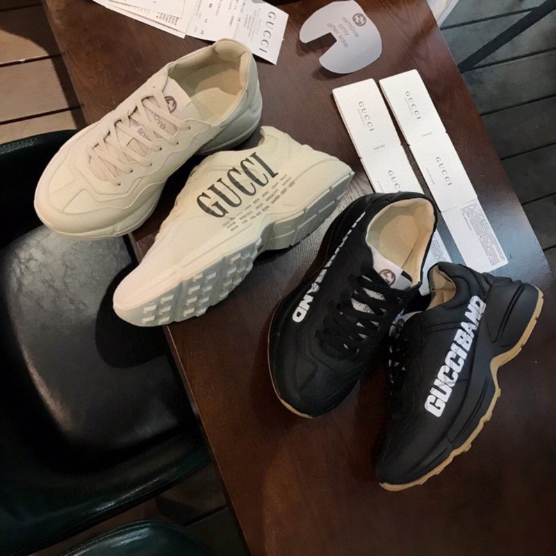 G*u*i leather band rhython sneakers