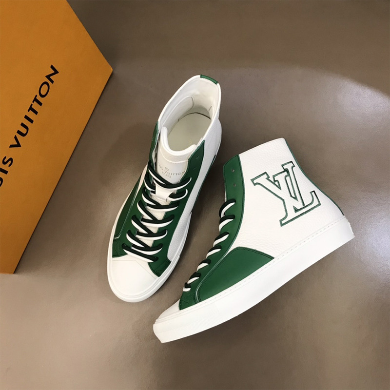 l**is V*t*n tattoo sneaker boot white