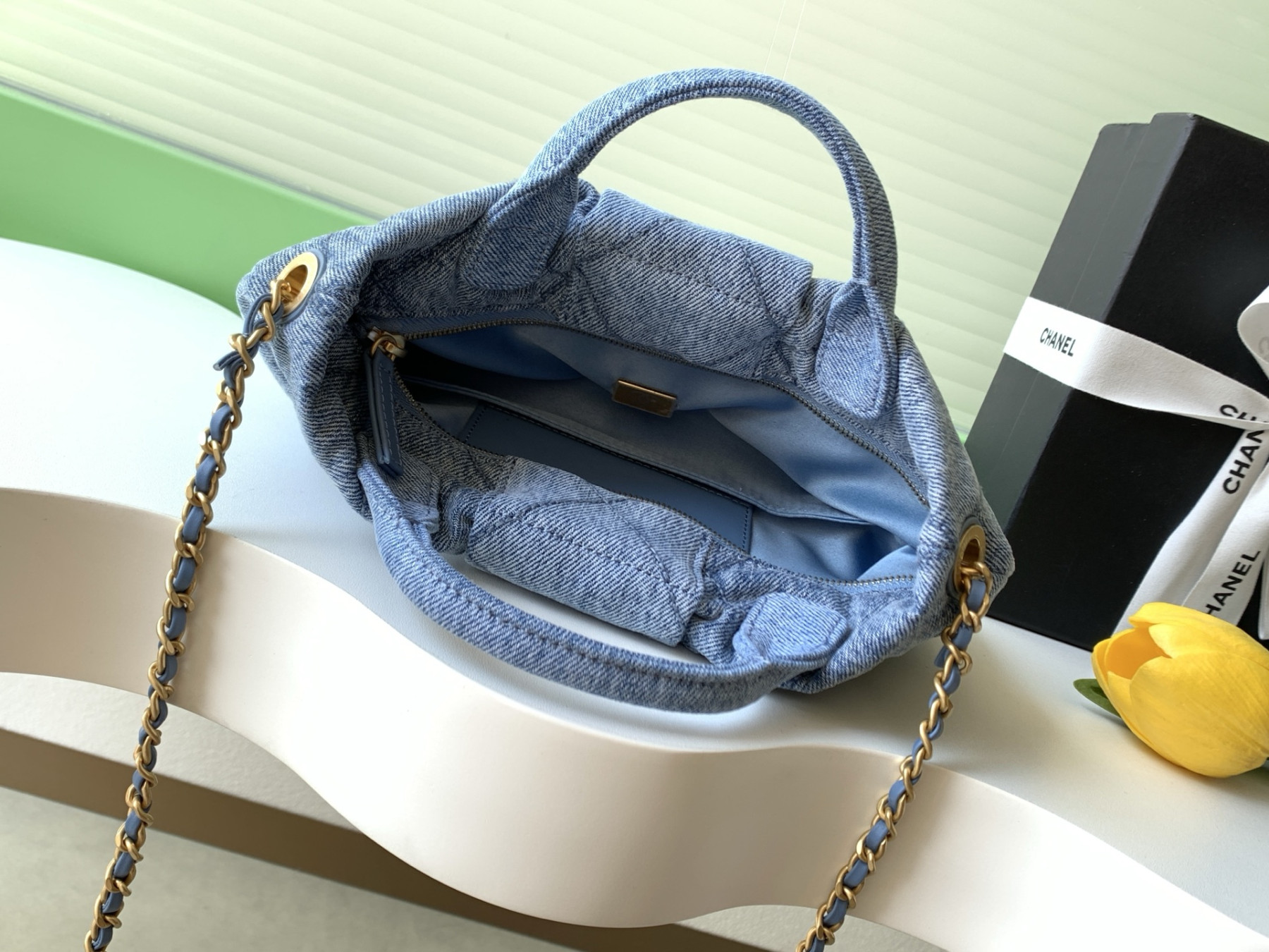 Ch**el mini bow bag 18x26x5cm